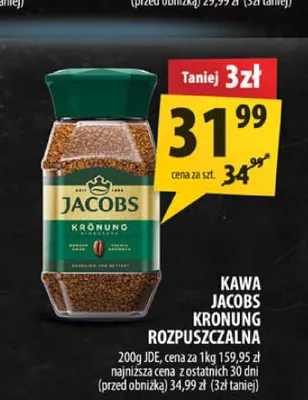Kawa Jacobs Kronung rozpuszczalna promocja w Arhelan