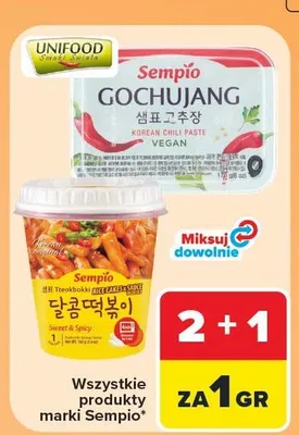 Danie Tteokbokki Sempio Sweet & Spicy promocja w Carrefour