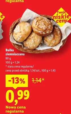 Bułka ziemniaczana promocja w Lidl