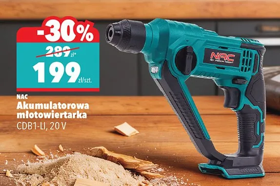 Akumulatorowa młotowiertarka CDB1-LI, 20 V promocja w Biedronka