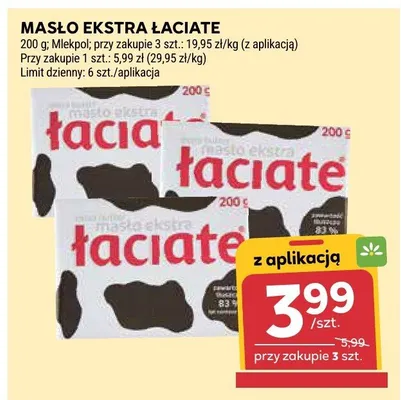 Masło ekstra łaciate promocja w Stokrotka