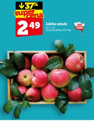 Jabłka młode promocja w TOPAZ