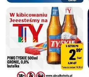 Piwo Tyskie Gronie promocja w Tomi Markt
