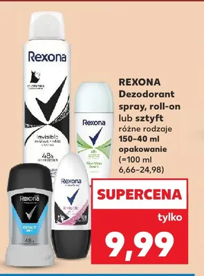 Dezodorant roll-on Rexona promocja w Kaufland