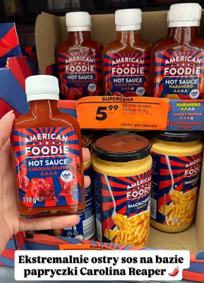 Sos Super Hot American Foodie Habanero promocja w Biedronka