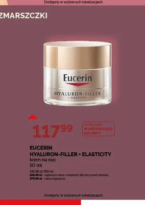 Krem na noc Eucerin Hyaluron-Filler + Elasticity promocja w Ziko Dermo
