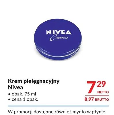 Krem pielęgnacyjny Nivea promocja w Makro