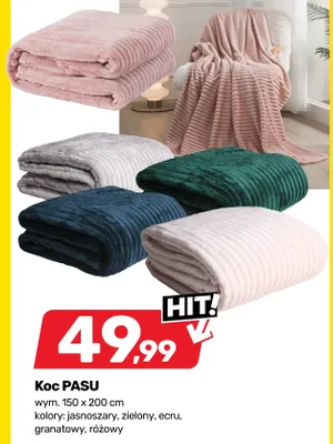 Koc PASU 150x200 cm promocja w Bricomarche
