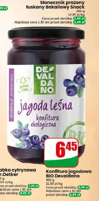 Konfitura jagodowa BIO Devaldano promocja w Dino