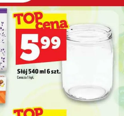 Słój 540 ml promocja w TOPAZ