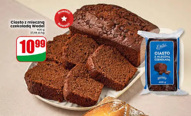 Ciasto z mleczną czekoladą E.Wedel promocja w Dino