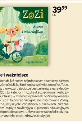 Płyta CD Zozi Ważne i ważniejsze promocja w Empik