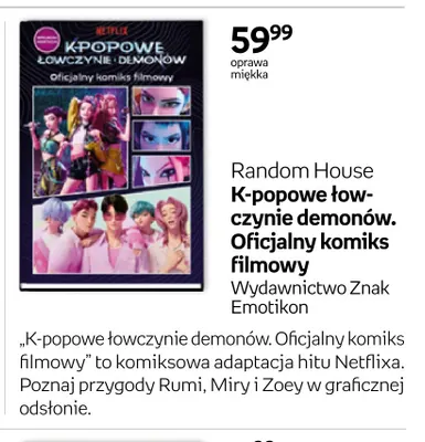 Komiks K-popowe łowczynie demonów. Oficjalny komiks filmowy Znak Emotikon promocja w Empik