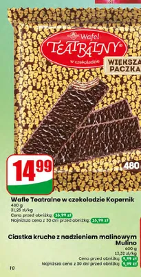 Wafle Teatralne w czekoladzie Kopernik promocja w Dino