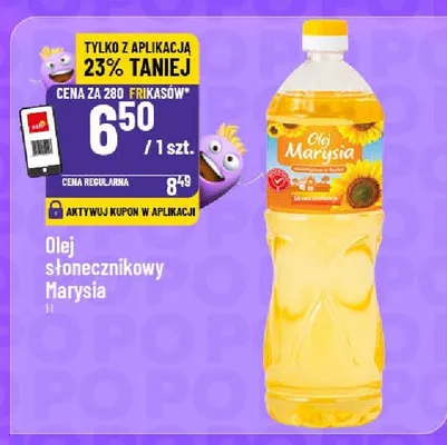 Olej słonecznikowy promocja w POLOmarket