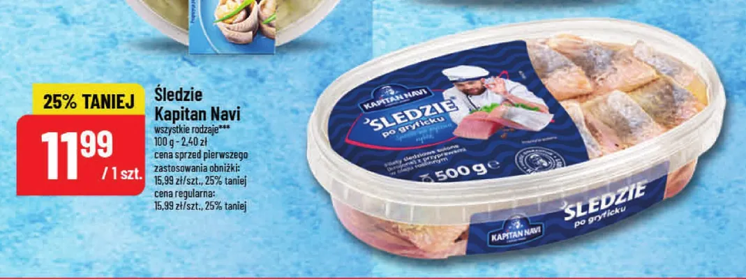 Śledzie Kapitan Navi promocja w POLOmarket