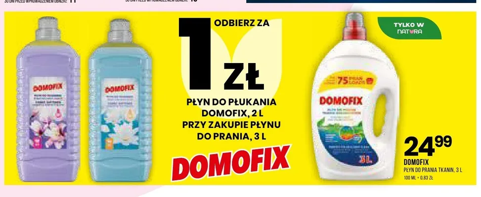 Płyn do płukania Domofix promocja w Drogerie Natura