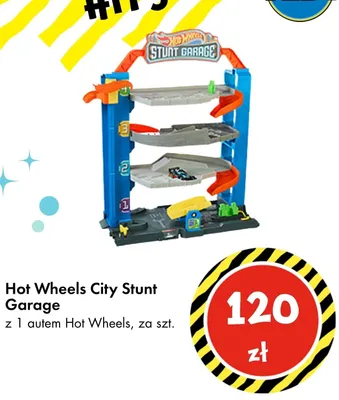 Garaż Hot Wheels City Stunt Garage promocja w Tedi
