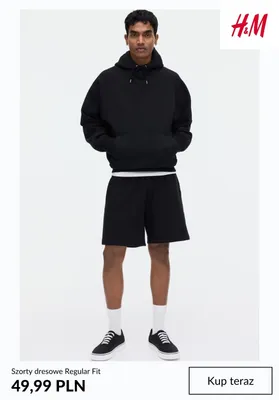 Szorty dresowe Regular Fit H & M promocja w H&M