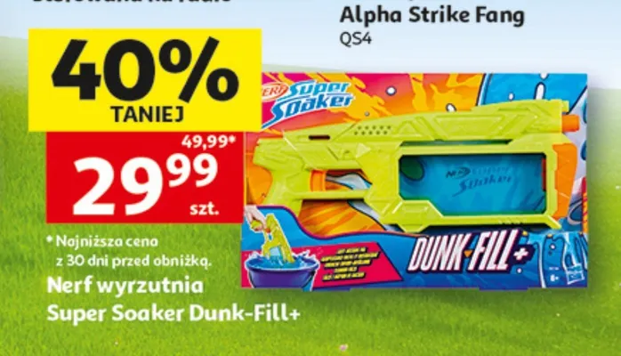 Wyrzutnia Nerf Super Soaker Dunk-Fill+ promocja w Auchan