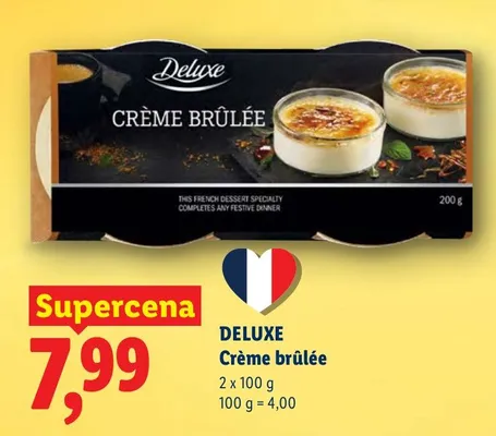 Deser crème brûlée promocja w Lidl