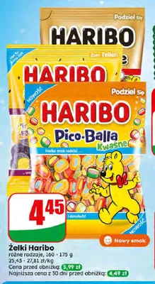 Żelki Haribo Pico-Balla Kwaśne promocja w Dino