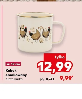 Kubek emaliowany Złota kurka poj. 0,74l promocja w Kaufland