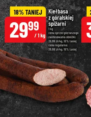 Kiełbasa z góralskiej spiżarni promocja w POLOmarket