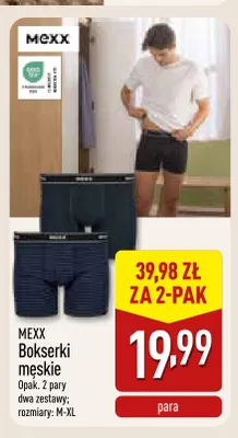 Bokserki męskie Mexx 2-pak promocja w Aldi