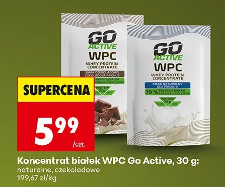 Koncentrat białek WPC naturalny promocja w Biedronka