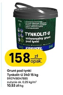 Grunt pod tynki Tynkolit-U 340 KREISEL 15kg promocja w Castorama
