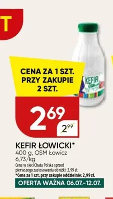 Kefir Łowicki promocja w Chata Polska