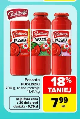 Passata z bazylią Pudliszki promocja w Carrefour