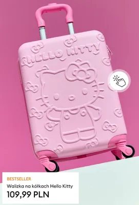 Walizka na kółkach Hello Kitty promocja w Sinsay