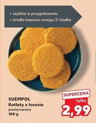 Kotlety z łososia panierowane Suempol promocja w Kaufland