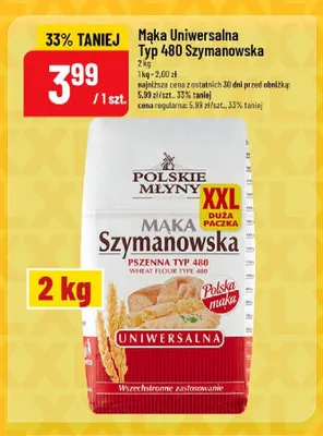 Mąka pszenna uniwersalna Szymanowska Typ 480 promocja w POLOmarket