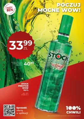 Wódka Stock Prestige WOW 30% promocja w Duży Ben