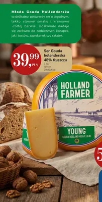 Ser gouda holenderska Holland Farmer 48% promocja w Market Point