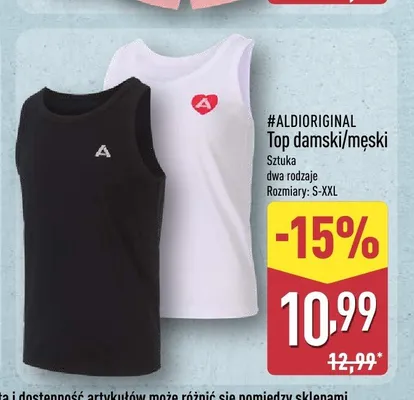 Top damski męski ALDIoriginal promocja w Aldi