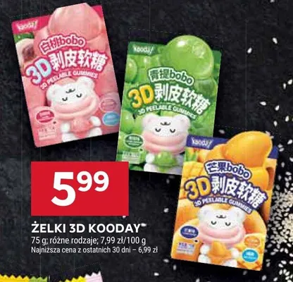 Żelki 3d kooday promocja w Stokrotka
