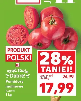 Pomidory malinowe luzem promocja w Kaufland