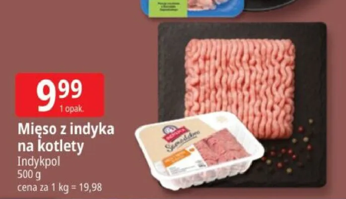 Mięso z indyka na kotlety promocja w Leclerc