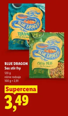 Sos stir fry Blue Dragon Teriyaki promocja w Lidl