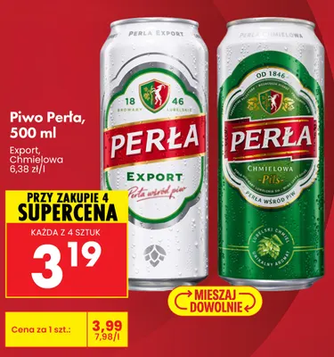 Piwo Perła Export promocja w Biedronka