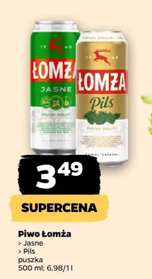 Piwo Łomża Jasne promocja w Netto