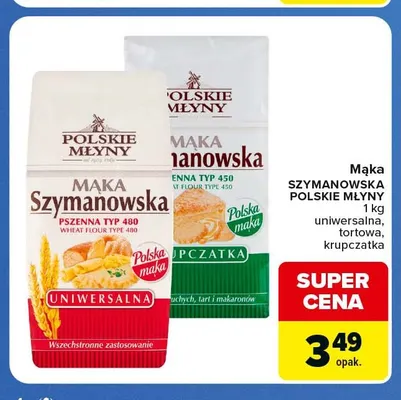 Mąka Szymanowska uniwersalna Polskie Młyny promocja w Carrefour Express