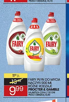 Płyn do mycia naczyń Fairy promocja w Wafelek
