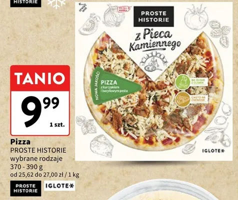 Pizza PROSTE HISTORIE wybrane rodzaje promocja w Intermarche