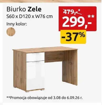 Biurko Zele promocja w Black Red White
