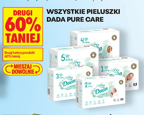 Pieluszki Dada Pure Care promocja w Biedronka